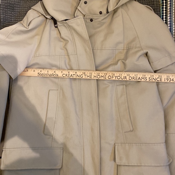 Vince Camuto Lined Trench Coat Removable Sleeves and Arms Women’s Size M - Picture 14 of 15
